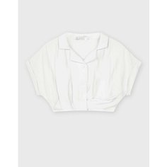 Рубашка Gloria Jeans, размер 8-10л/134-140, white