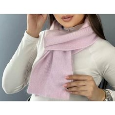 Шарф , one size, лиловый Нет бренда