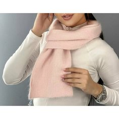 Шарф , one size, розовый Нет бренда
