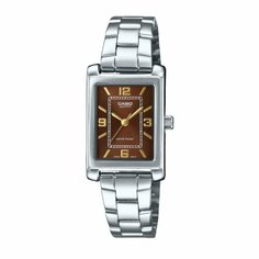 Наручные часы CASIO, коричневый, серебряный