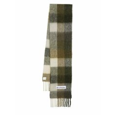 Шарф Acne Studios, зеленый