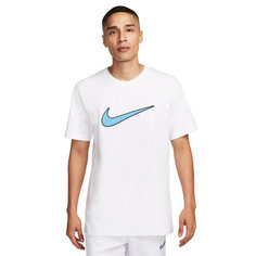 Футболка спортивная NIKE, размер S, белый/синий