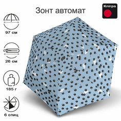 Зонт-трость Knirps, голубой, черный