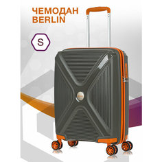 Чемодан Lcase Berlin, 46 л, размер S, серый