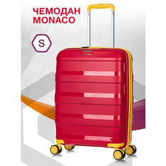 Чемодан Lcase Monaco, 33.2 л, размер S, красный