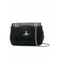 Сумка Vivienne Westwood, фактура гладкая, черный