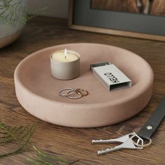 Подставка для украшений MUSKO, 19х3.5х19 см, , розовый