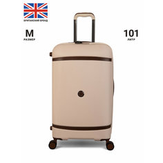Чемодан IT Luggage, 101 л, размер M, кремовый
