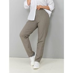 Брюки Алтекс, размер 62, коричневый