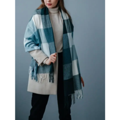 Палантин Cashmere,180х70 см, зеленый