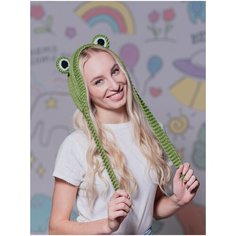 Шапка Plush Story, размер Универсальный, зеленый