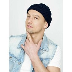Шапка бини Riverside Records, размер 54-58, синий