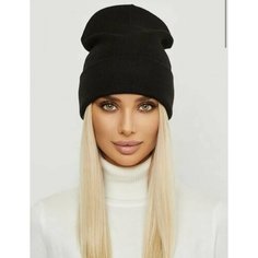Шапка бини 88trend Шапка Белая, размер OneSize, черный