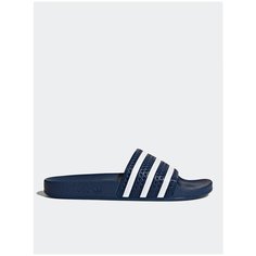 Шлепанцы adidas ADILETTE, размер 12 UK, Adi Blue / White / Adi Blue
