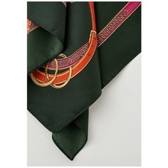 Платок Rosedena,90х90 см, болотный