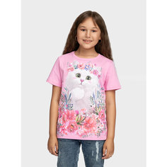 Футболка MixFix, размер 146-152, розовый