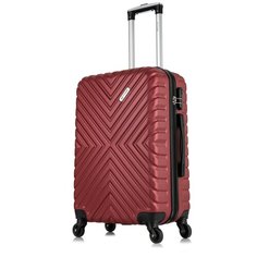 Чемодан Lcase New Delhi, 50 л, размер M, винный