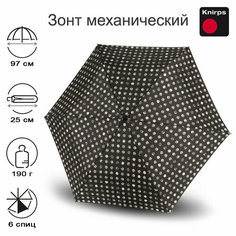 Зонт-трость Knirps, черно-белый