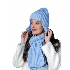 Шапка ушанка Landre, размер 56-59 см, голубой
