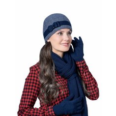 Шарф Landre,200х33 см, one size, темно-синий