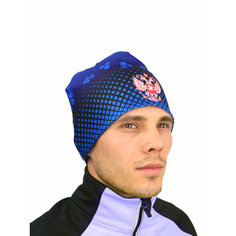 Шапка EASYSKI Шапка спортивная унисекс, размер M, синий/красный