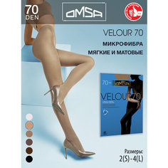 Колготки Omsa Velour, 70 den, размер 4, caramello