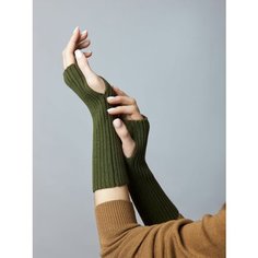 Митенки Mankova, размер OS, оливковый