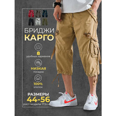 Шорты Modniki, размер 2XL-54, темно-бежевый