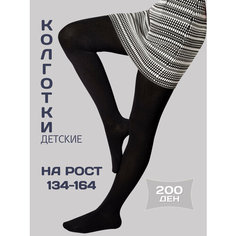Колготки LerNa школьные, 200 den, размер 146-152, черный