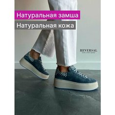 Кеды Reversal, полнота F (EU)/ на среднюю стопу, размер 37, голубой, белый