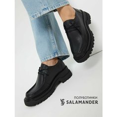 Полуботинки дерби Salamander, размер 37, черный