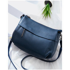 Сумка кросс-боди , фактура гладкая, синий Snail Lady