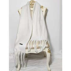 Шарф Cashmere,255х38 см, one size, белый