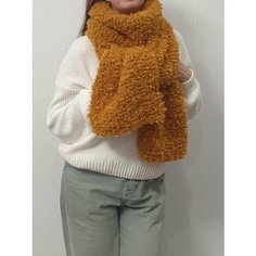 Шарф ,220х28 см, one size, горчичный Pan Tan