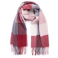Палантин Cashmere,180х70 см, красный/розовый
