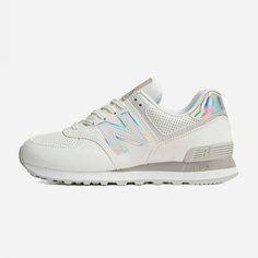Кроссовки New Balance 574, размер 7.5, белый/бежевый