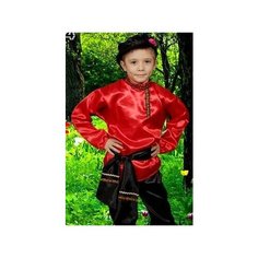 Костюм для танцев красный Русские народные для мальчика МХ-КС44 6760 28/110-116 Мир Хлопка