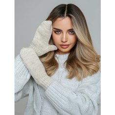 Варежки INVERNO, размер универсальный, бежевый