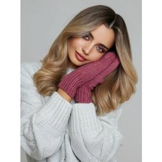 Варежки INVERNO, размер универсальный, малиновый