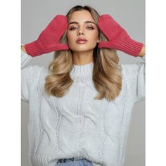 Варежки INVERNO, размер универсальный, коралловый