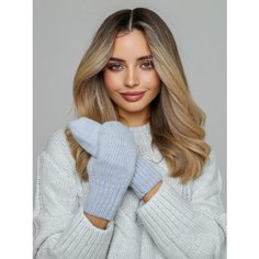 Варежки INVERNO, размер универсальный, голубой