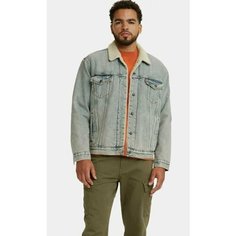 Джинсовая куртка Levis Type III Sherpa Trucker, размер S, голубой Levis®