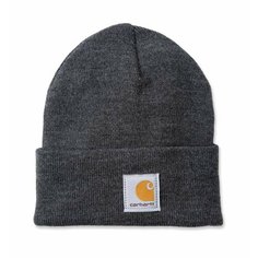 Шапка бини carhartt, размер OneSize, темно-серый