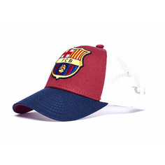 Бейсболка Atributika & Club Fc Barcelona, размер 52-54, белый