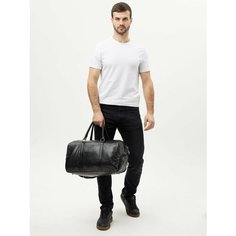Сумка спортивная Rizziano, 25 л, 24х28х52 см, ручная кладь, черный