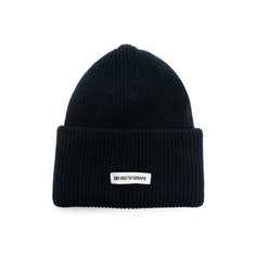 Шапка EMPORIO ARMANI, размер M, синий