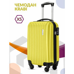 Чемодан Lcase Krabi, 23 л, размер XS, желтый