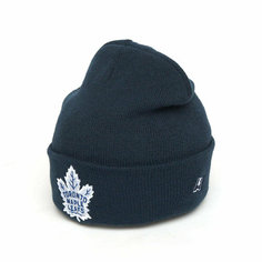 Шапка бини Atributika & Club Toronto Maple Leafs, размер 52-54, синий