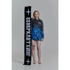Шарф SEVERCLOTHING,165, черный, белый