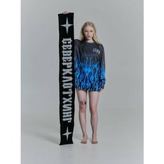 Шарф SEVERCLOTHING,165, черный/серый
